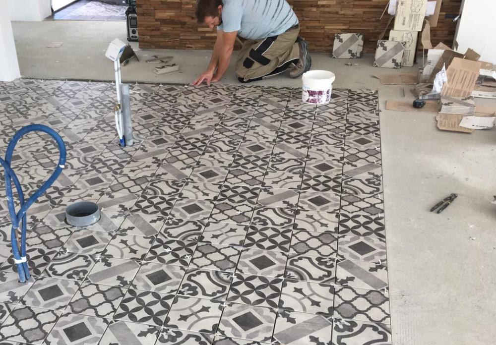 pose de carrelage